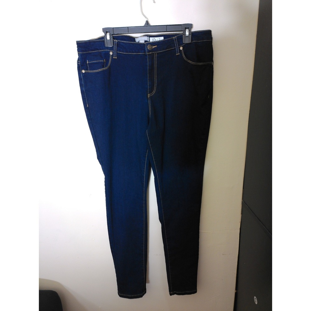 Woman Within Skinny Jeans Men 22W Dark Wash Indigo Stretch Denim Classic Casual